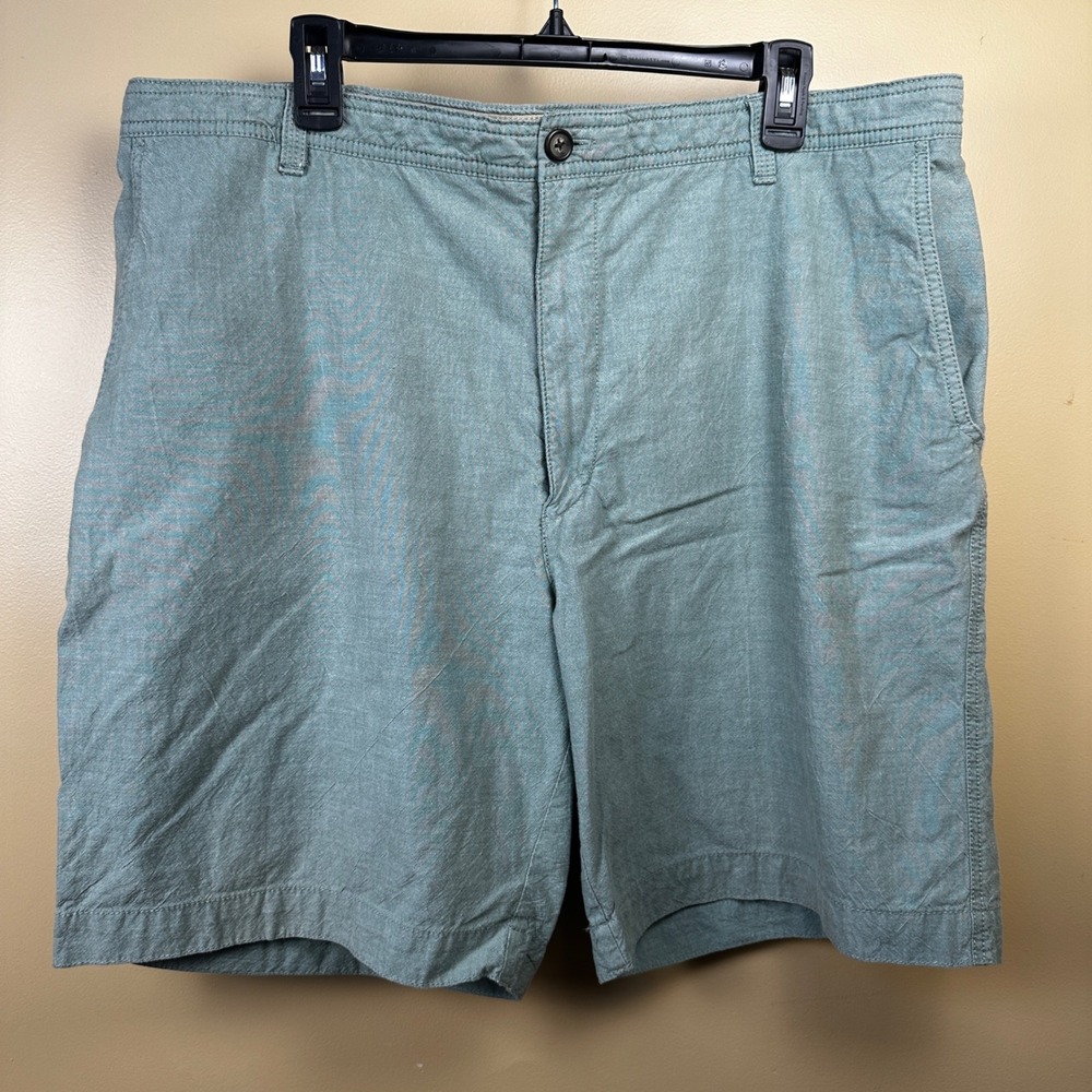 IZOD Mens Luxury‎ Sport Shorts Green Size 40 Casual Chino Style